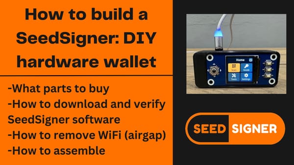 How to build a SeedSigner